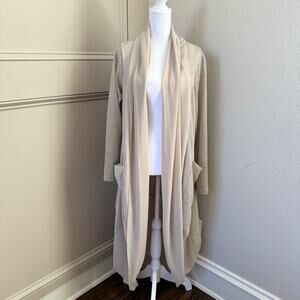 Armine Longline Cardigan Turkish Modest Open Front Duster Est Size M